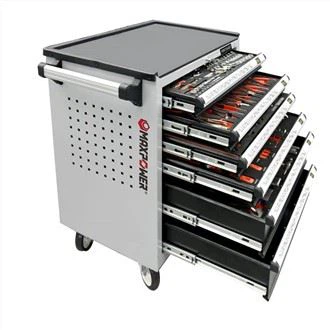 Set Offeryn Plât Metel Modurol 249pcs gyda Troli Offer