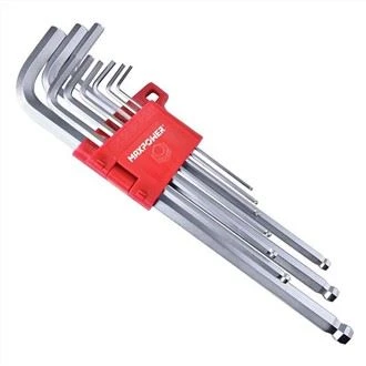 Ball Point Satin Gorffen Set Allwedd Hex S2 Deunydd