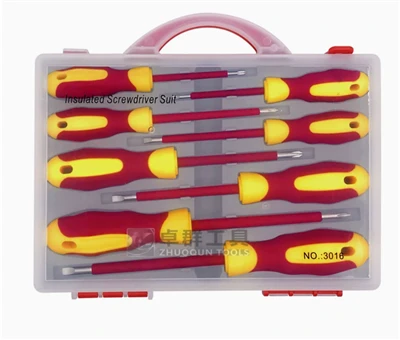 Set Sgriwdreifer Inswleiddio 8-in-1