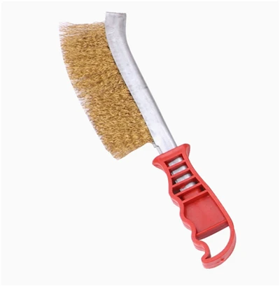 BRASS WIRE BRUSH, LLAW PLASTIG